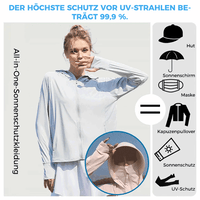 Leichter Sonnenschutz-Hoodie im Freien