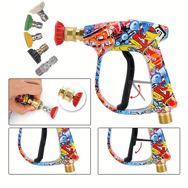 High Pressure Washer Spray Gun Set