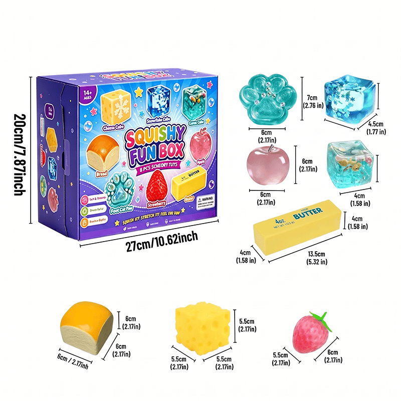 Squishy Fun Box Sensorisches Spielzeug