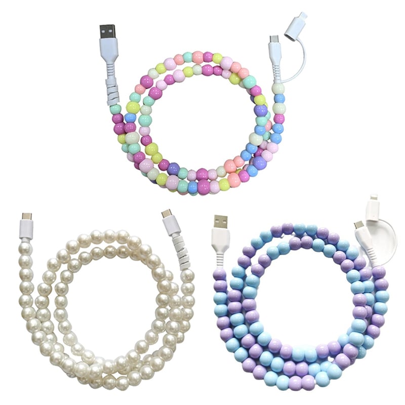 Beaded 2-in-1 Data Cable