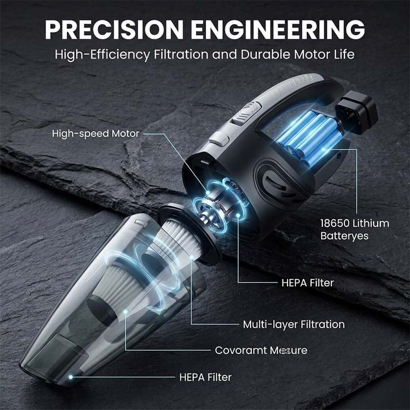 Portable High Power Vacuum Cleaner