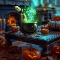 Halloween schwimmende Flaschendekoration