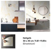 Marmor-Vinyl-Bodenfliesen zum Selbstkleben