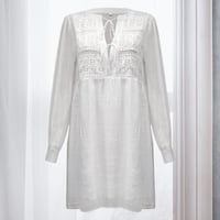 White Long Sleeve Dress