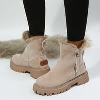 Modische Kurzschaft-Martinsstiefel mit seitlichem Reißverschluss