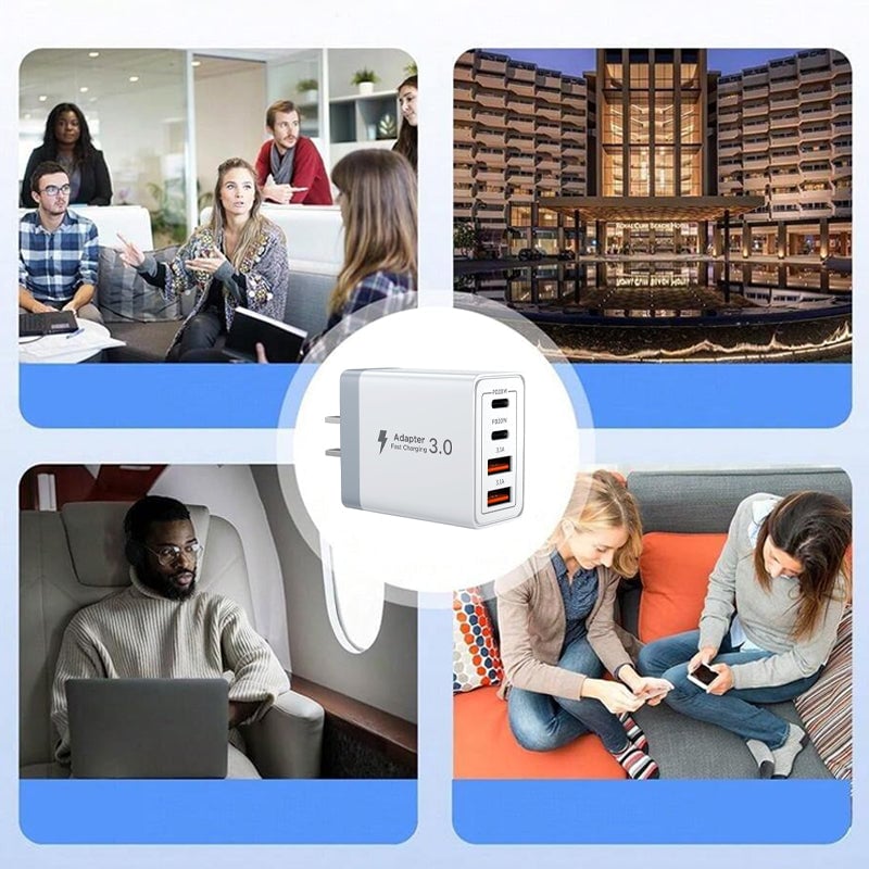 Multi-port mobile phone fast charging head