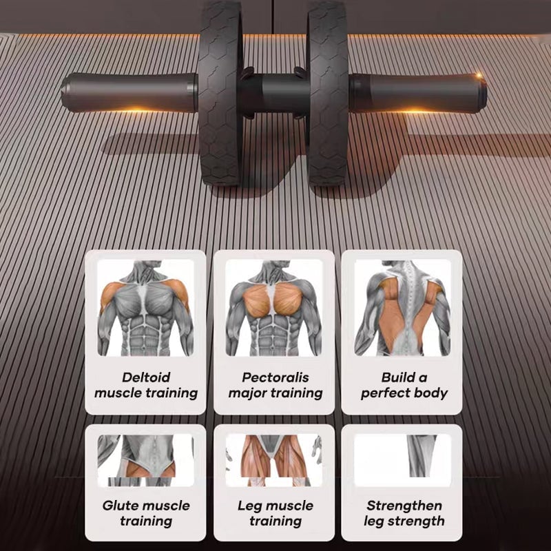 Sakerplus Resistance Band Ab Wheel