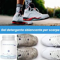 Gel detergente sbiancante per scarpe