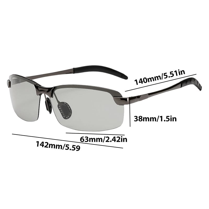Photochromic Sunglasses with Anti-glare Polarized Lens