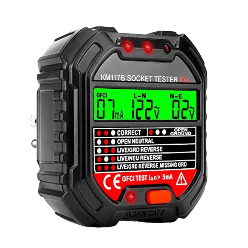 Receptacle Detector with LCD Display