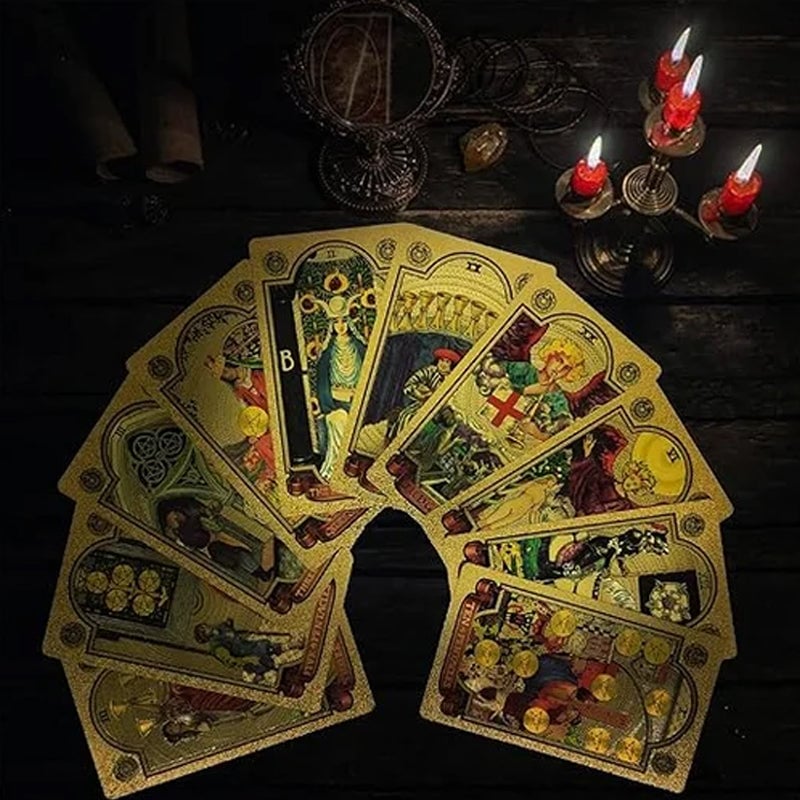 Ontdek de mystieke wereld van Tarot Gold Foil Tarot
