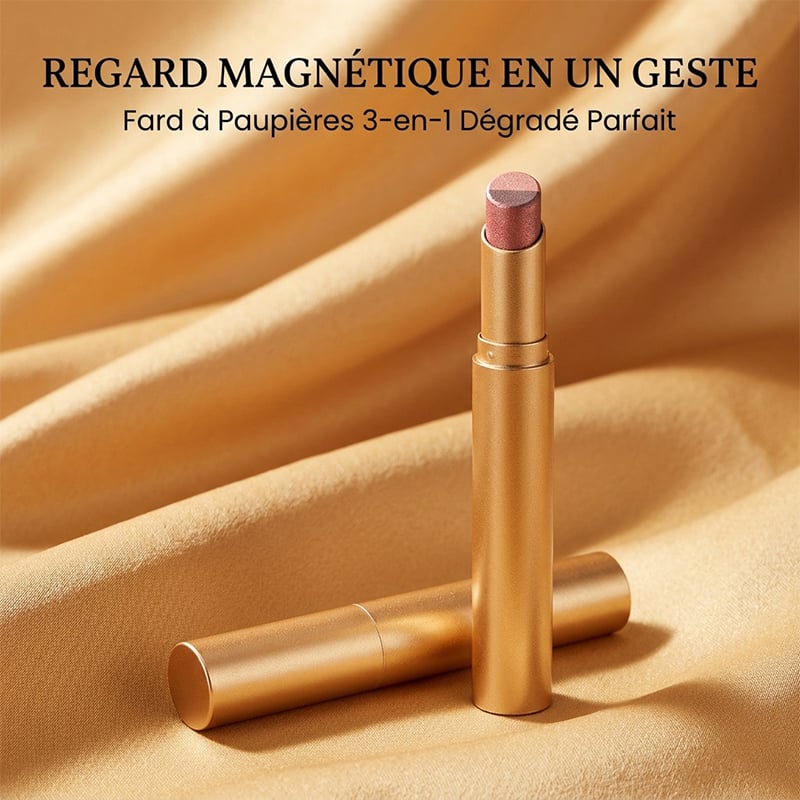 Bâton de fard à paupières 3-en-1 facile à utiliser