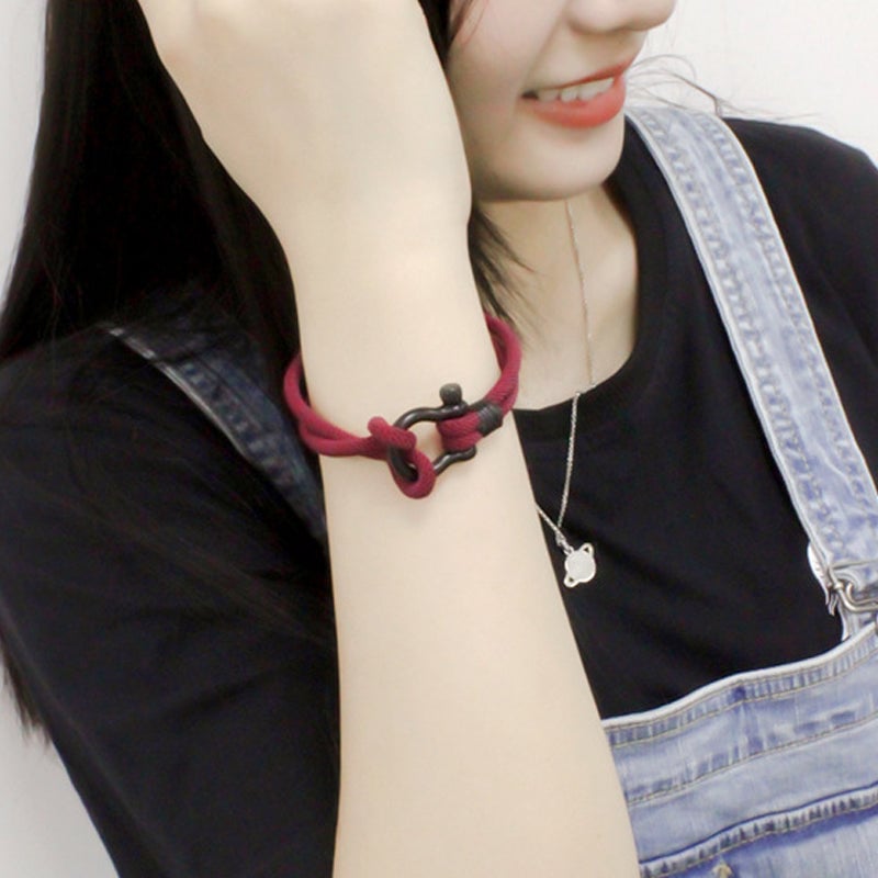 Love You Forever Nautical Braided Rope Bracelet - To My Son/Grandson