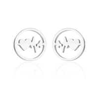 ECG Shaped Stud Earrings