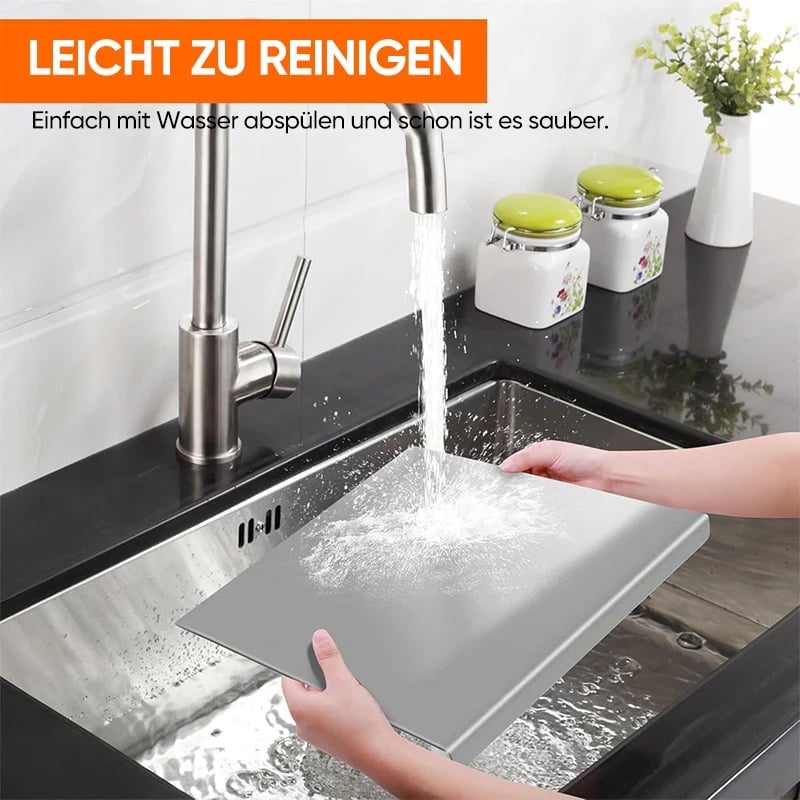 Sakerplus® Schneidebrett aus Edelstahl für die Küche