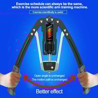 Sakerplus Adjustable Hydraulic Arm Strength Trainer (with LED counter)