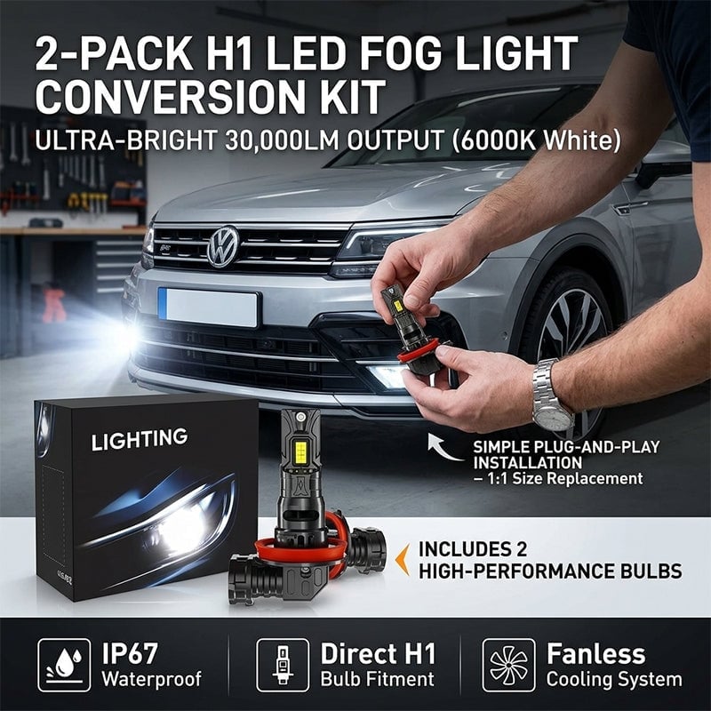 Sakerplus® Led Headlight Bulb High Brightness 2Pack