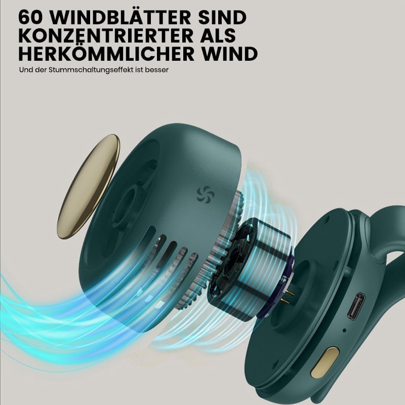 Kleiner Wirbelwind-Clip-Taille-Nackenfächer