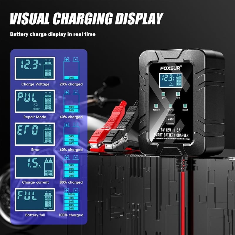 6v 12v Automatic Intelligent Recognition