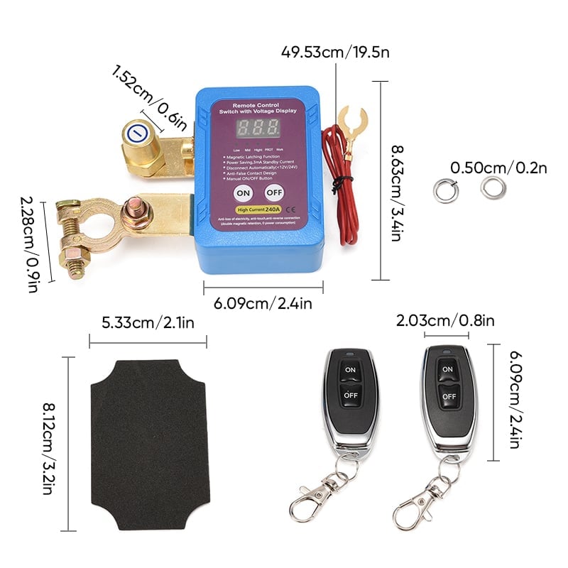 Vehicle power cutoff switch
