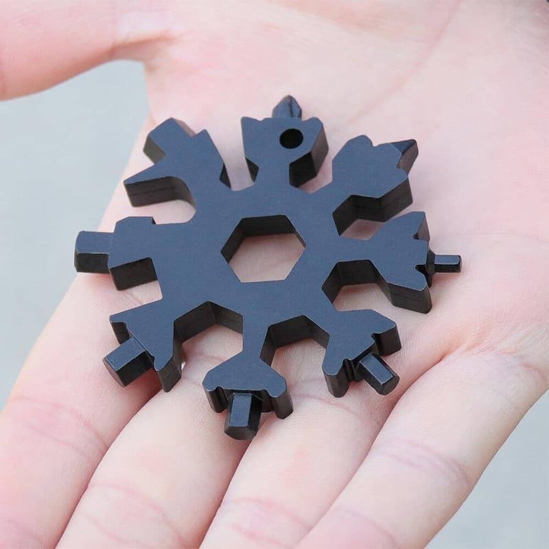 Sakerplus 18-in-1 Stainless Steel Snowflakes Multi-tool