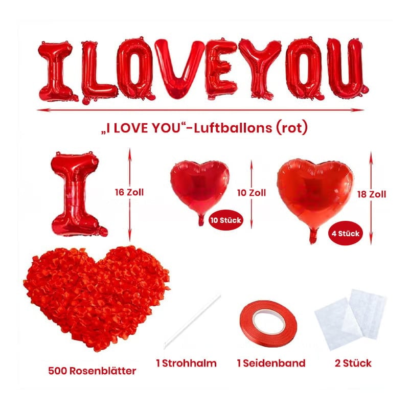 Valentinstag-Ballondekorationen