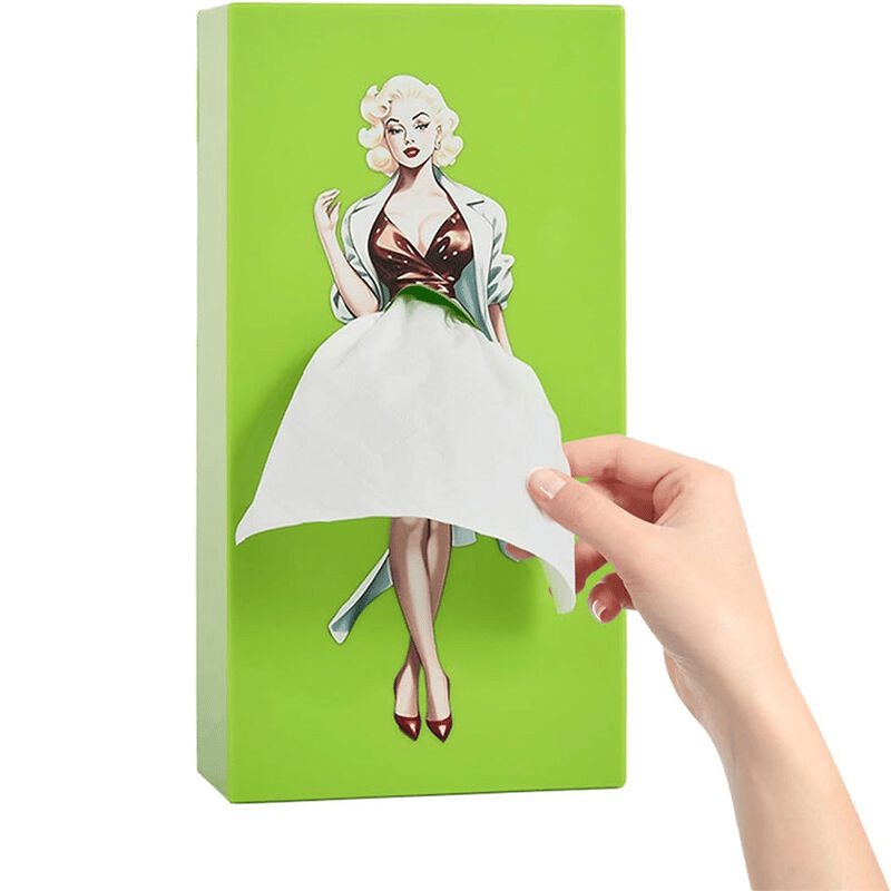 Fluffy Skirt Girls Tissue Box