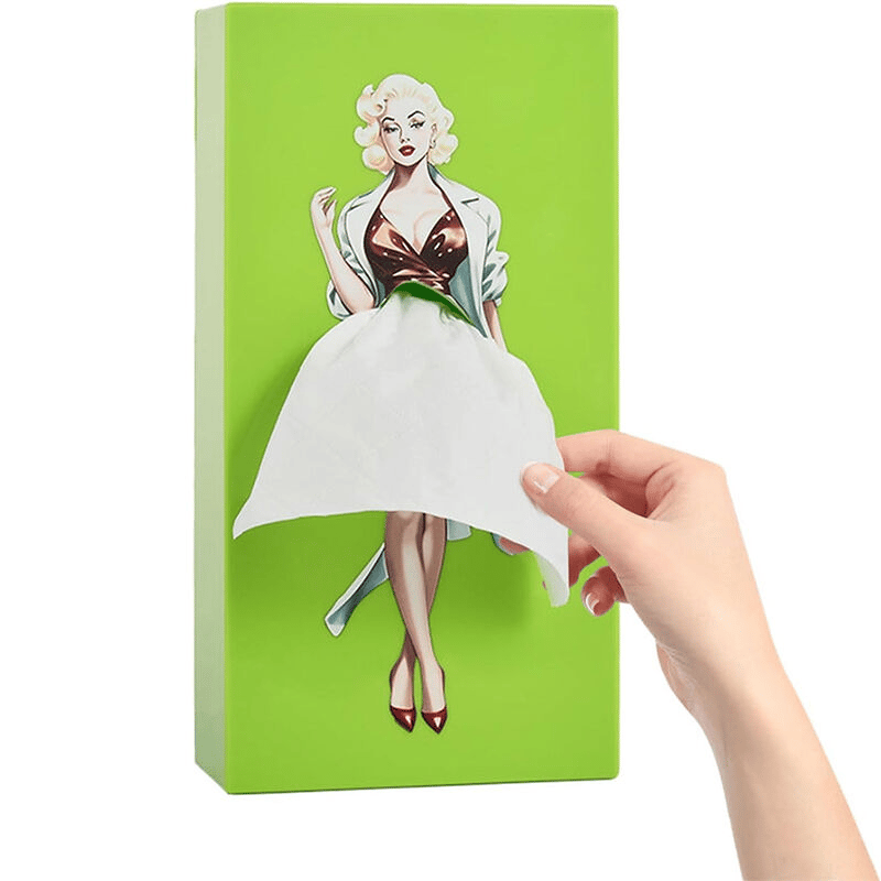 Fluffy Skirt Girls Tissue Box