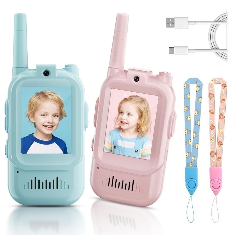 Sakerplus Rechargeable Video Walkie Talkies for Kids