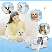 Pet Grooming Kit with 2.3L Vacuum Suction – Low Noise & 5-in-1 Tools
