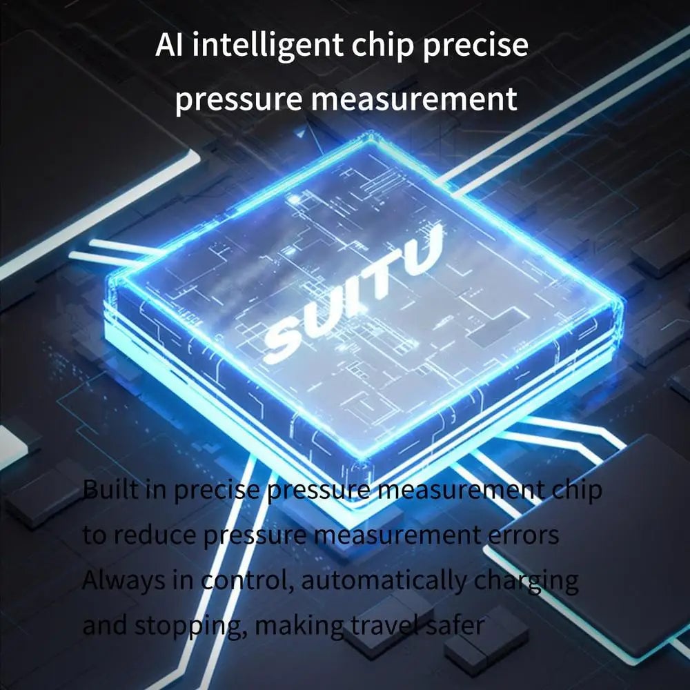 Portable Car Tire Inflator with Digital Display