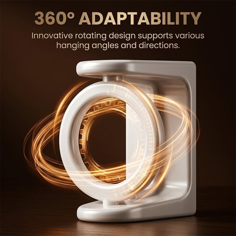 Universal Adhesive 360° Rotating Hanging Ring
