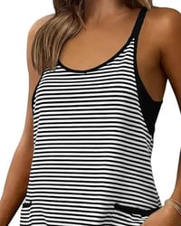 Striped Sleeveless Camisole Casual Jumpsuits