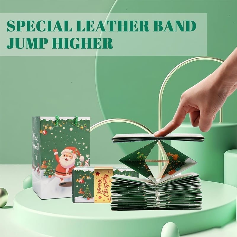 Weihnachts-Überraschungs-Explosions-Geschenkbox mit hüpfenden Umschlägen