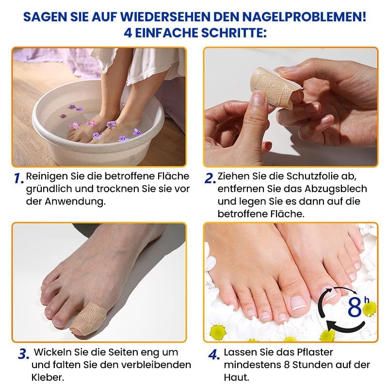 Ultradünne Nagelpilz-Sticker