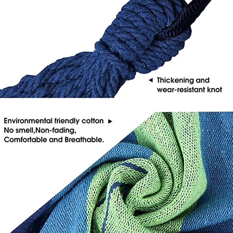 Outdoor Thick Canvas Hammock with Ropes