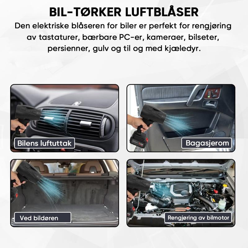 Trådløs turbinblåser