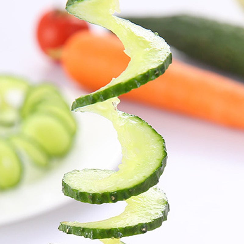 Spiral and V Tool Duo for Decorating Vegetables and Fruits