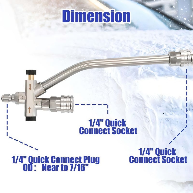 Enhance Your Car Washing Experience - Sakerplus Foam Cannon Dual Connector Accessory
