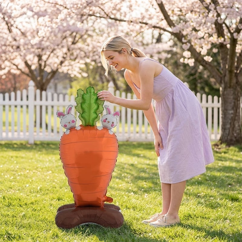 3D Easter Foil Balloon Garden Decoration