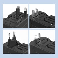 Universeller Reiseadapter mit zwei USB-Anschlüssen