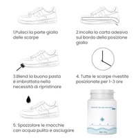 Gel detergente sbiancante per scarpe