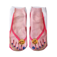 Red Smiley Flip-Flops