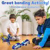 2-in-1 Magnetic Cars That Transform into Flying Dragon and Unicorn