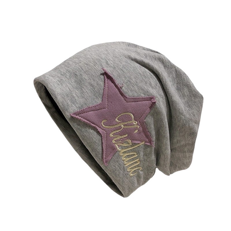 Star Pattern Knit Beanie