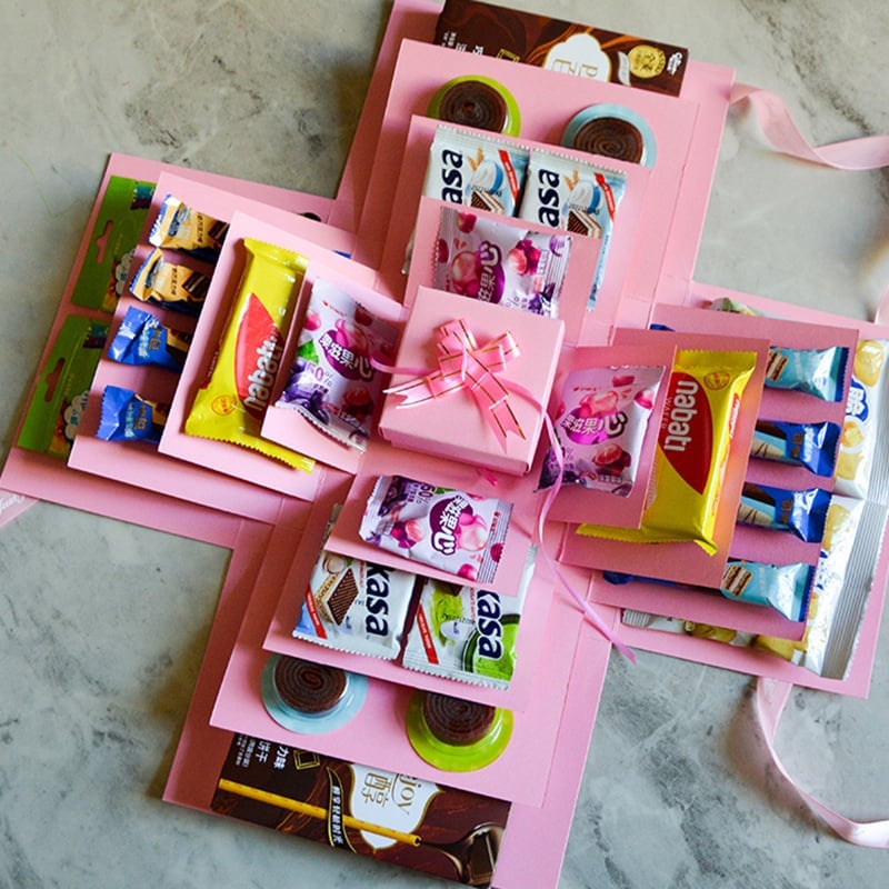 Überraschungsexplosion Geschenkverpackung Leere Box