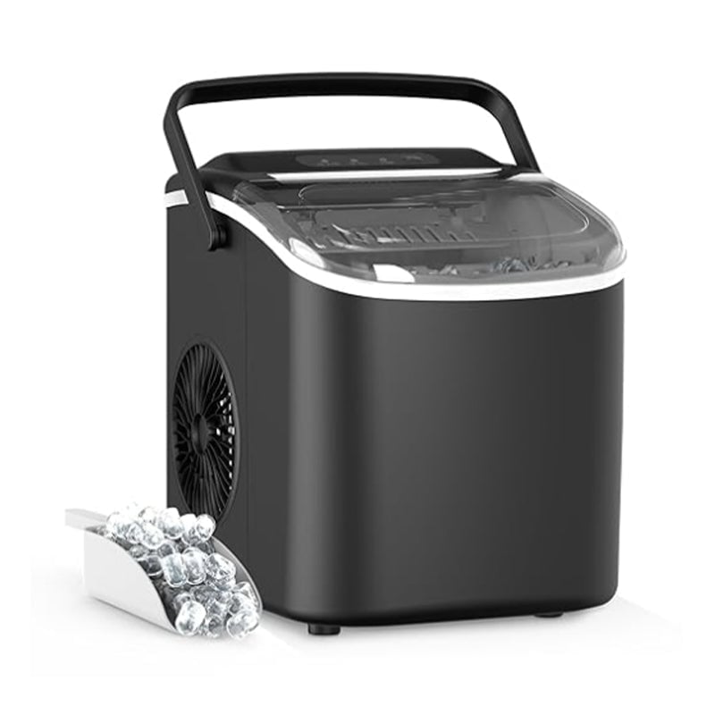 Sakerplus Portable Ice Machine with Self-Cleaning