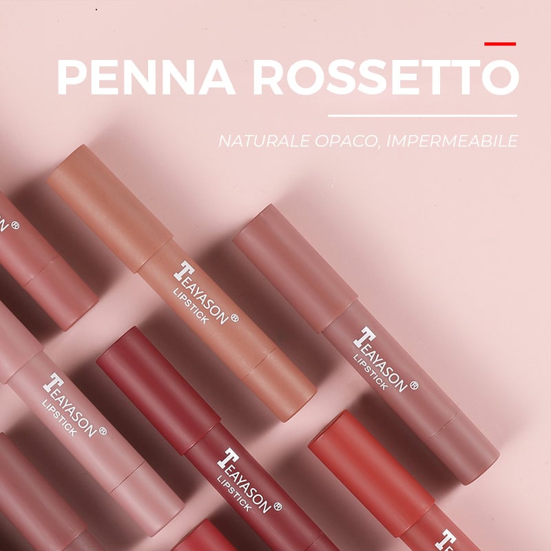 Rossetto opaco a 12 colori