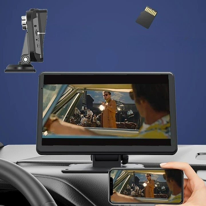 Wireless Apple CarPlay & Android Auto with Backup Camera Portable Car Stereo Radio