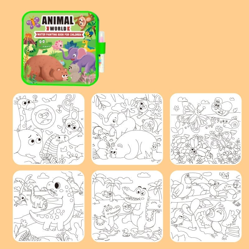 Kinder Cartoon Wasserfarben-Malbuch